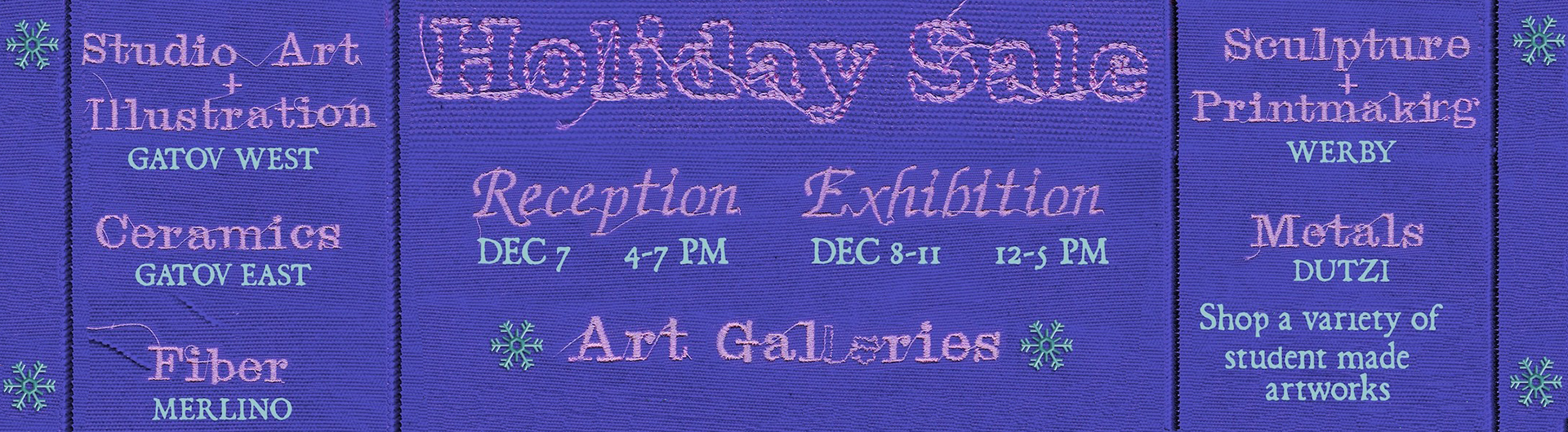 55th Annual Holiday Art Sale banner 