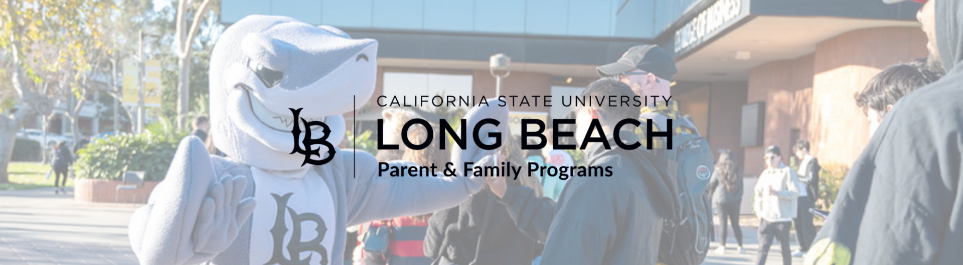 Elbee with families at a parent and family programs event