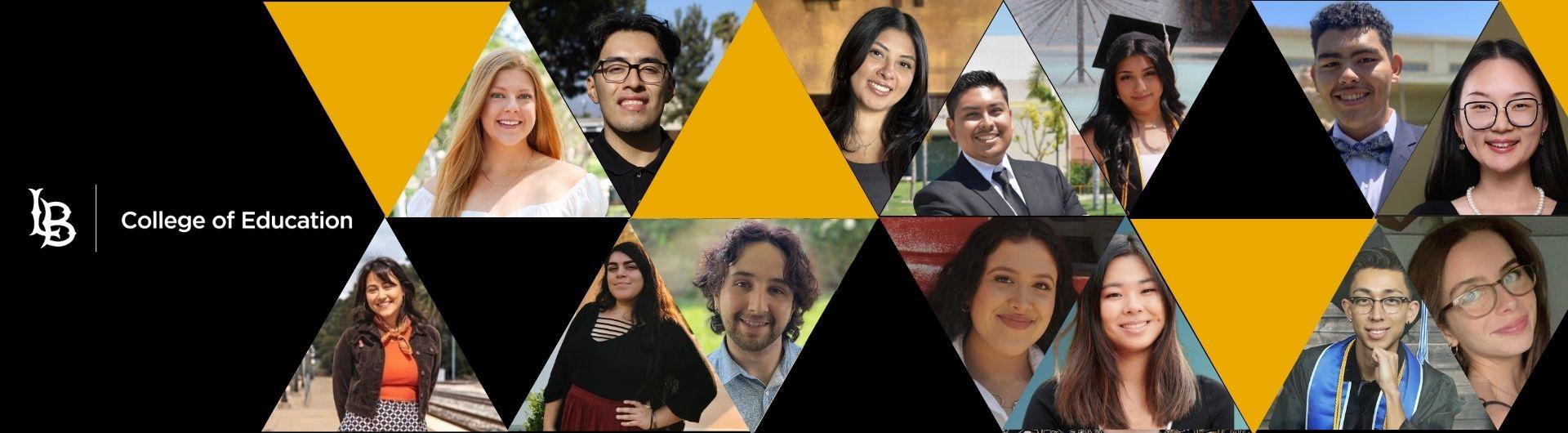 Collage of credential scholarship recipients