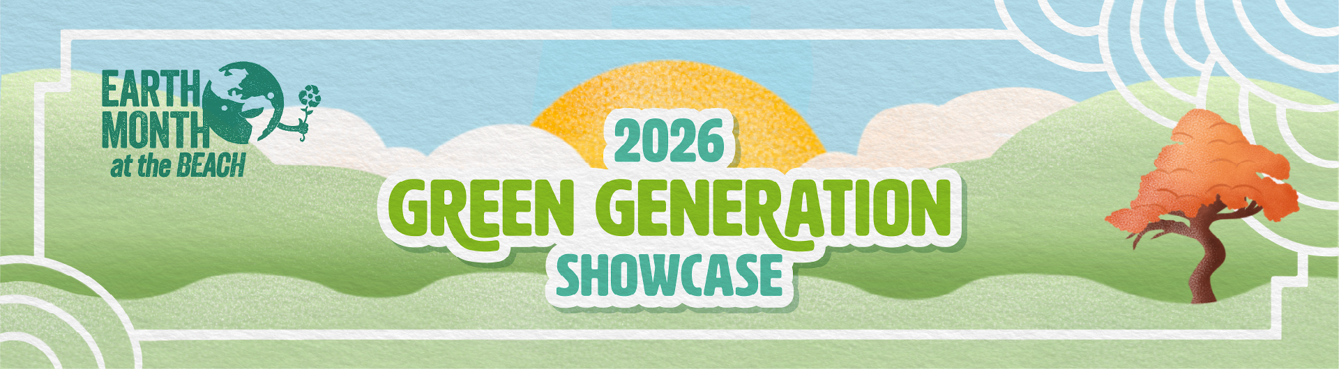 graphic of "2026 green generation showcase" with nature background