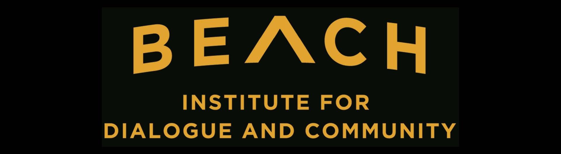 institute name in yellow on black