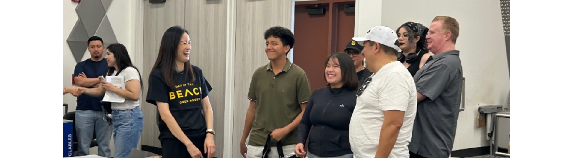  Friendly Faculty (Dr. Paula Hao), Happy Conversation, and Relieved Parents