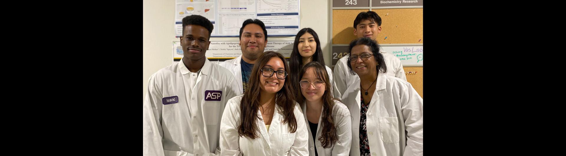 Vas Narayanaswami and her student researchers