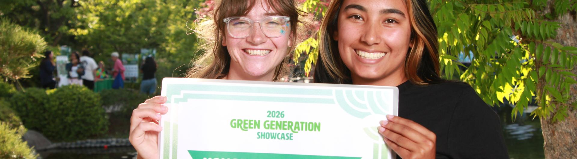 Honorable mention winners at Green Generation Showcase
