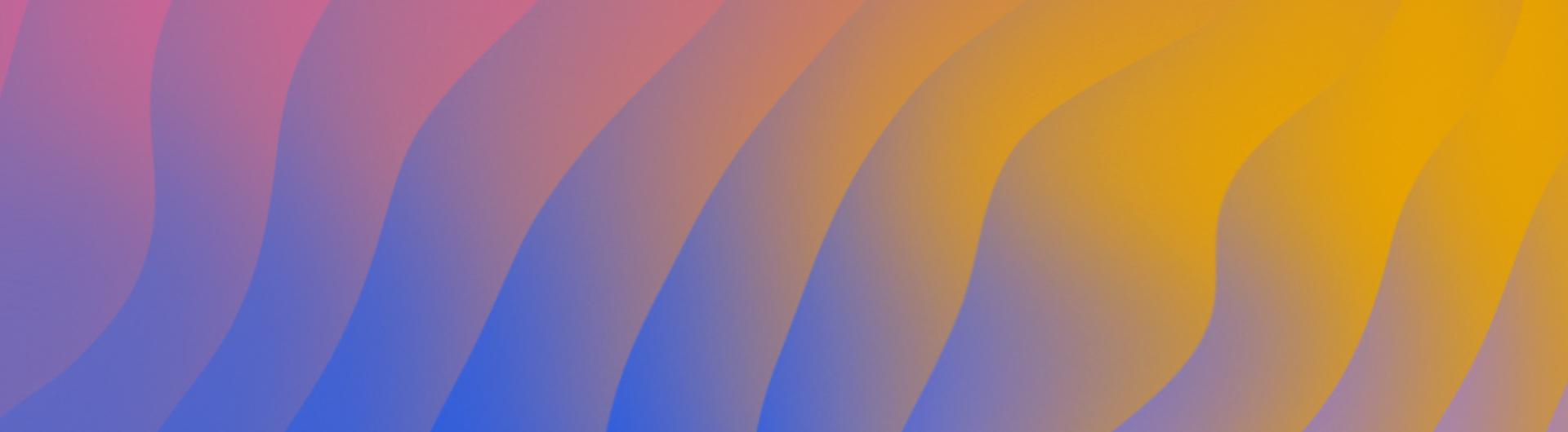 A wavy pattern in pink, blue and gold