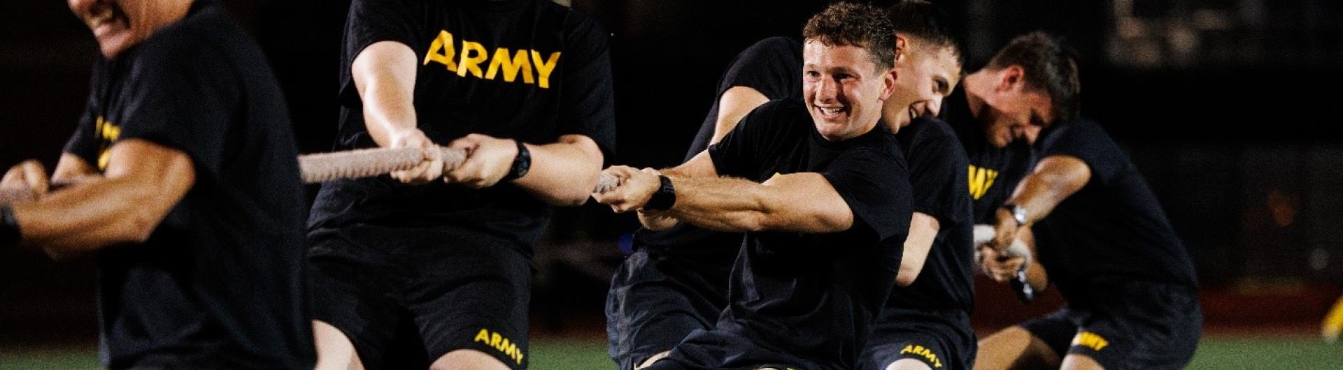 ROTC rope exercise