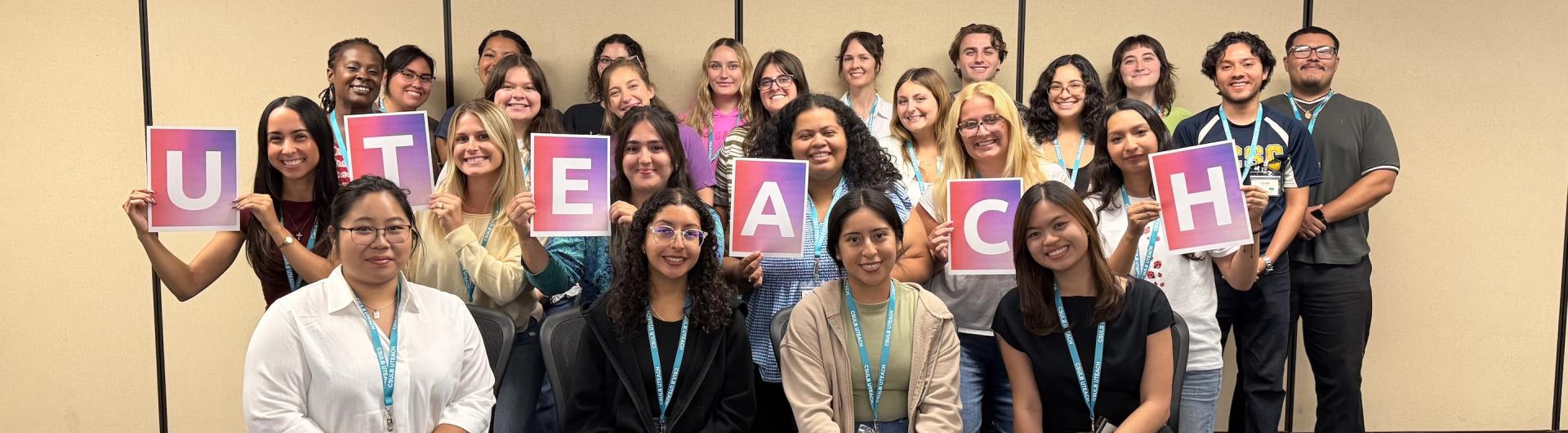 Students in the UTEACH program, Cohort 26-27