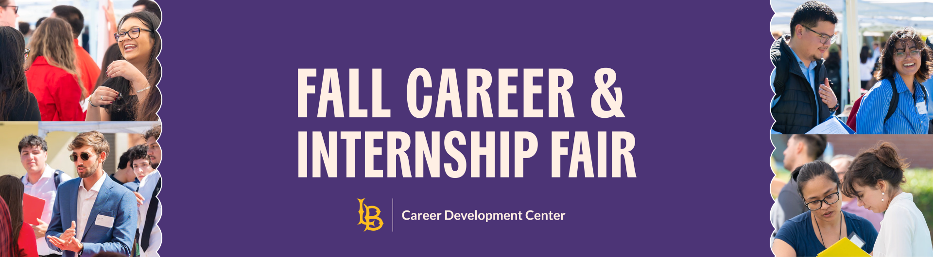Fall Career & Internship Fair with images of past career fairs