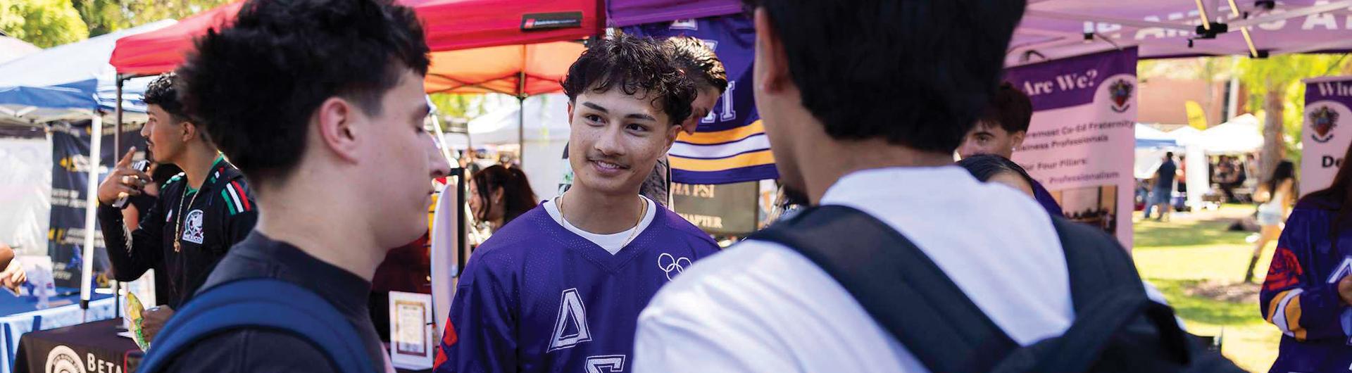 Students gathering during Week of Welcome 2026