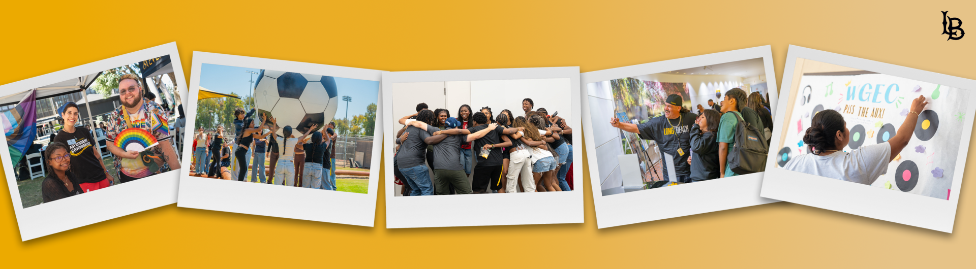 Collage of students belonging to different on campus groups.