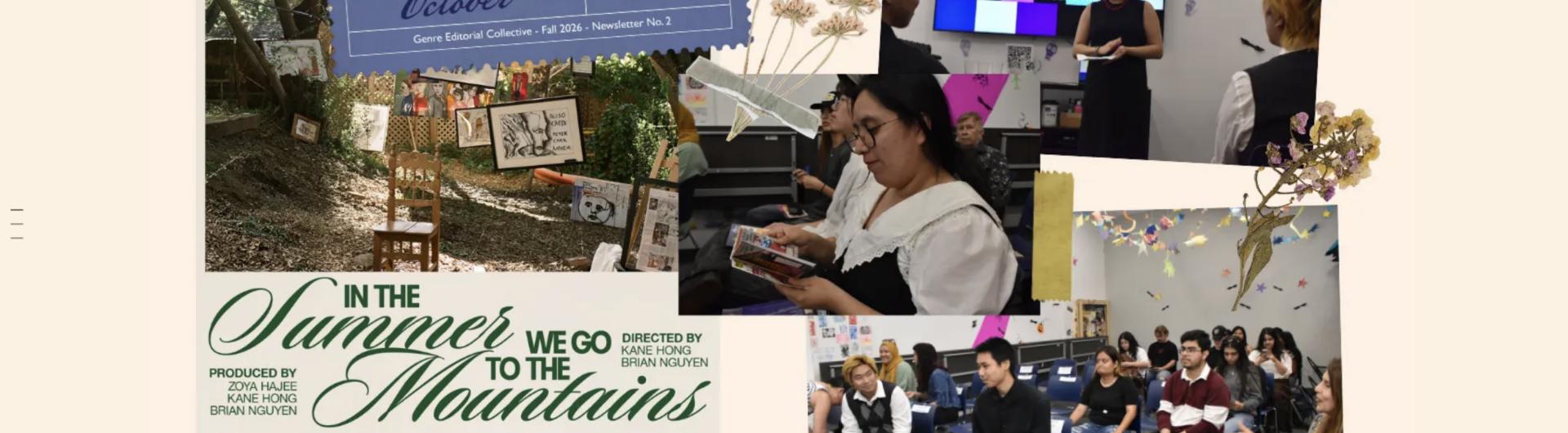 collage of student activities and events