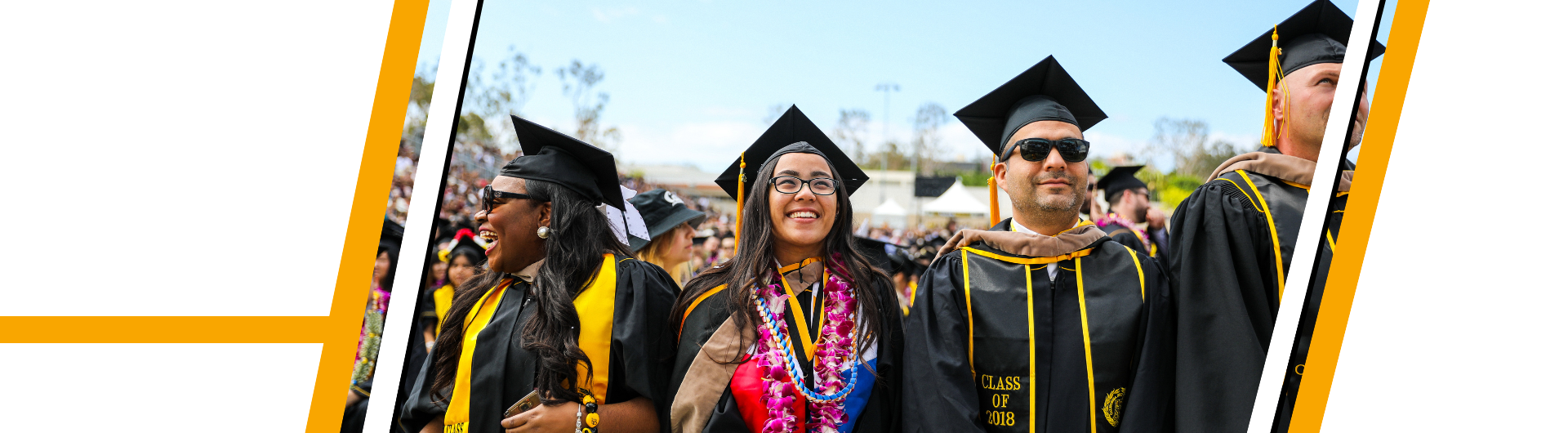 Picture of graduate business students at graduation