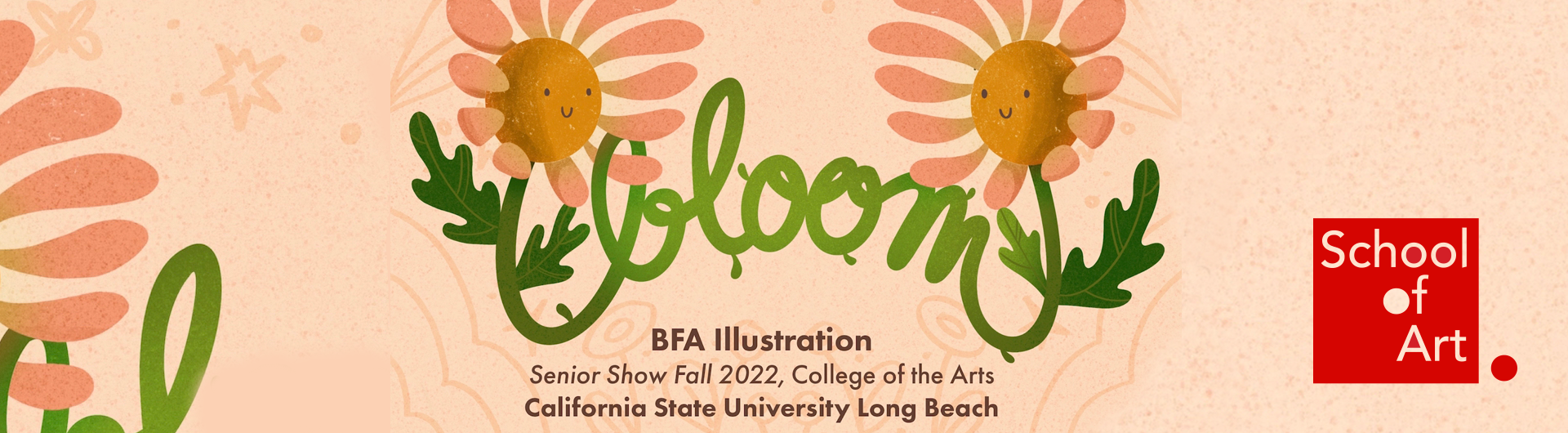 Banner: CSULB BFA Illustration program Senior Show