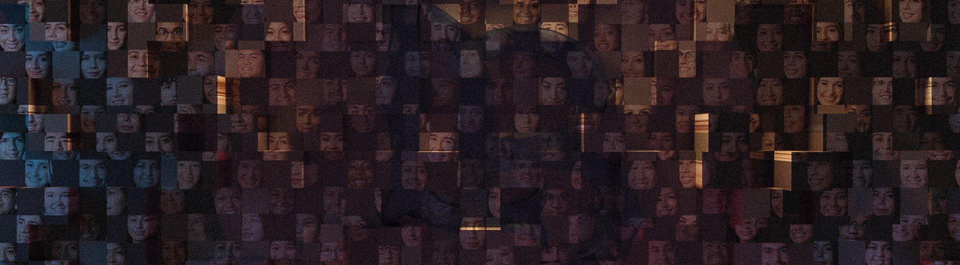 COLLAGE of faces