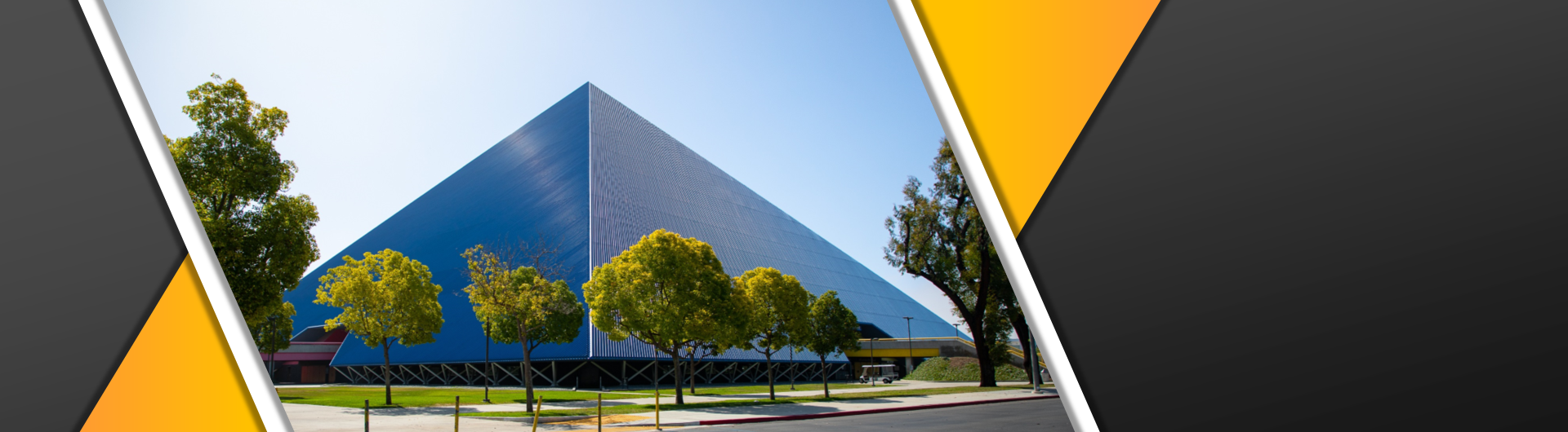 Banner Featuring the Walter Pyramid at CSULB