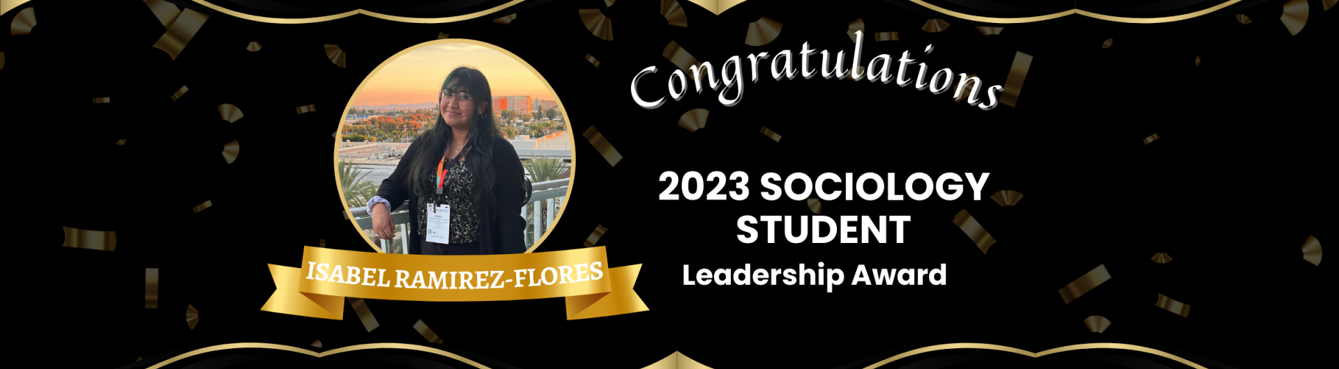 2023 Sociology Student Leadership Award - Banner