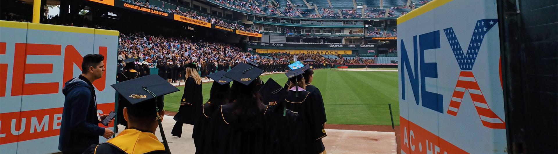 COE students enter Angel Stadium