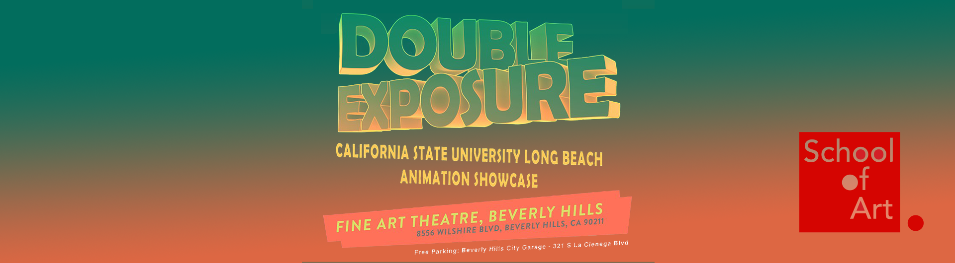 Banner Image - DOUBLE EXPOSURE - CSULB 2023 Animation Showcase