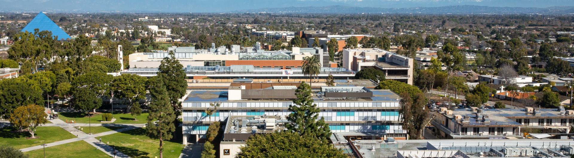 Aerial view of campus