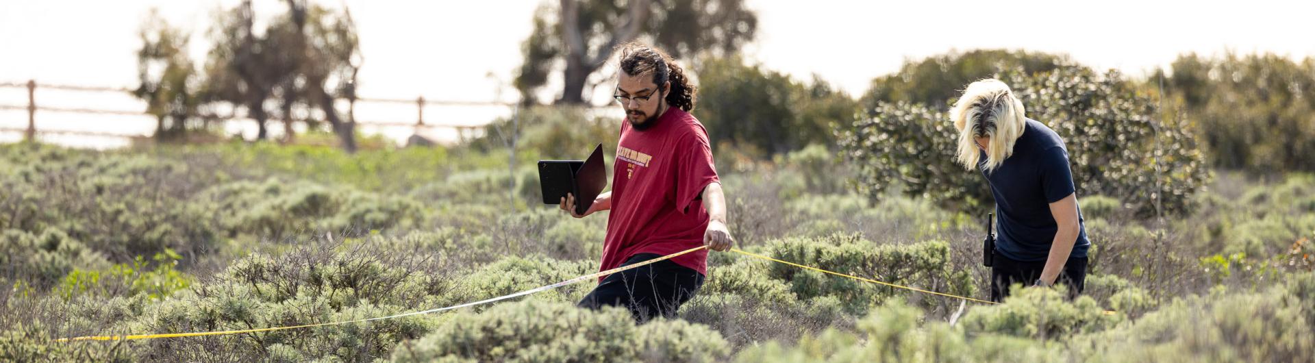 In field research by students