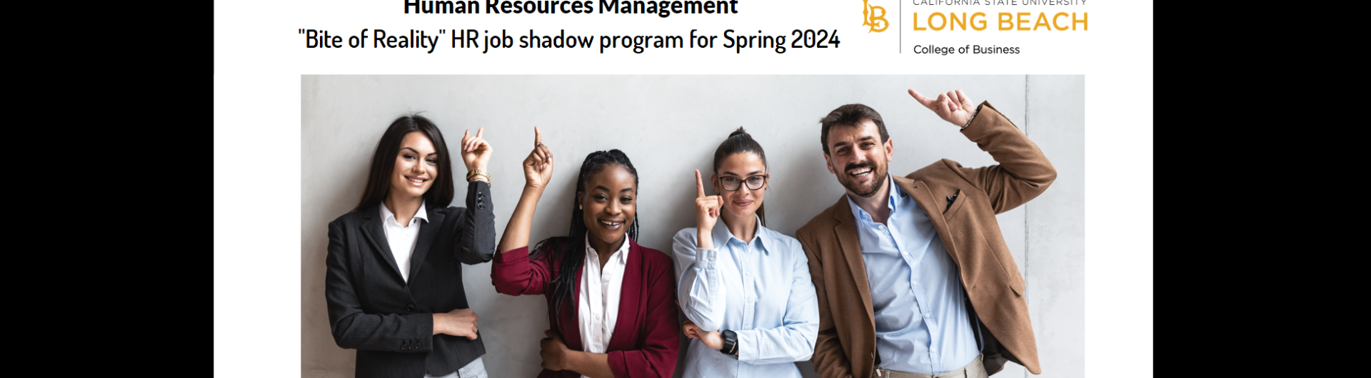 Bite of Reality HR job shadow program for Spring 2024 CSULB COB