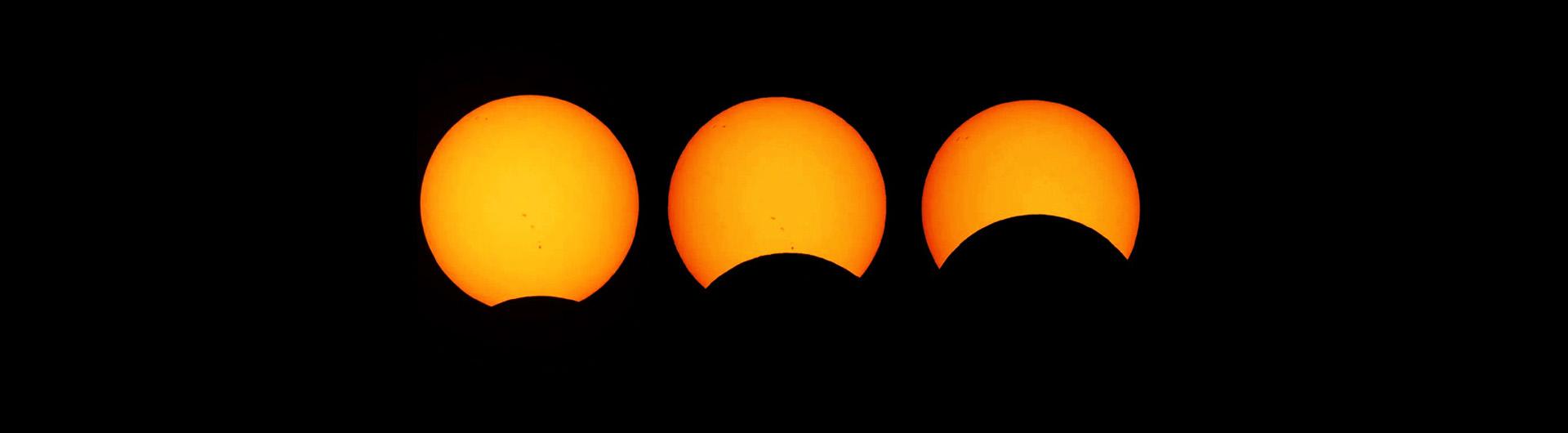 partial solar eclipse sequence