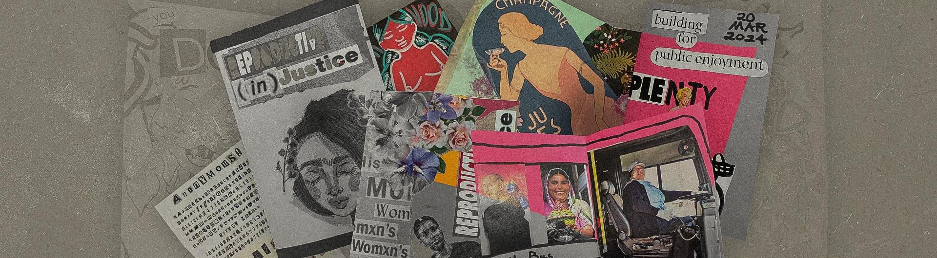 Zines created for Women's History Month at the University Library