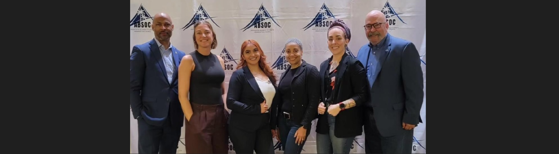 Pictured from left to right: Carl Kemp, Morgan Shidler, Lucia Martinez Perez, Dr. Shelly Collins, Taryn Williams and Bruce Mac Rae