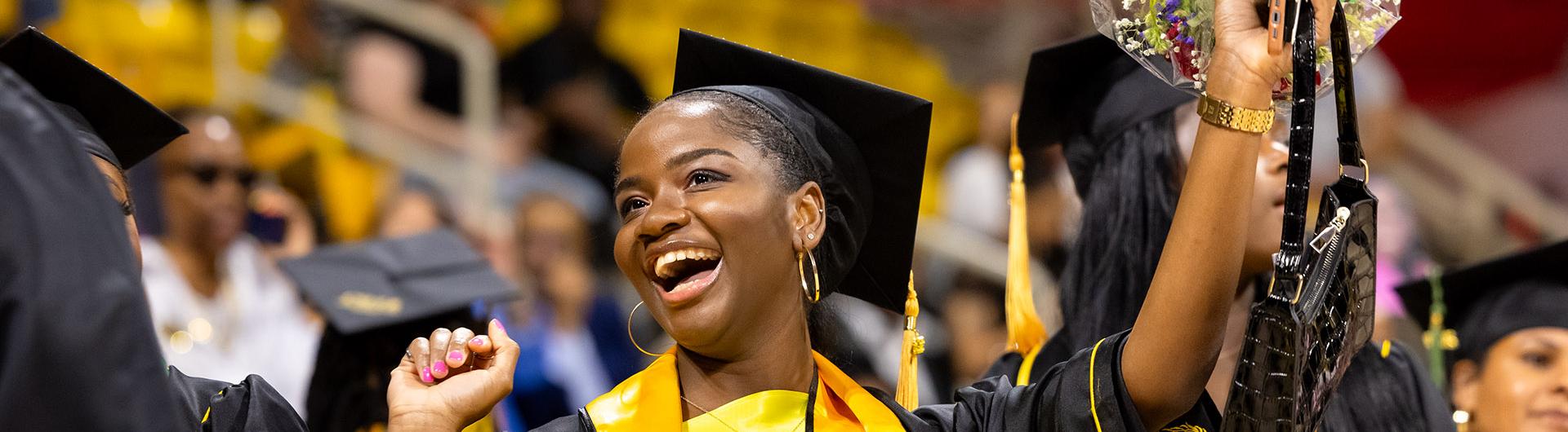 Black woman graduate