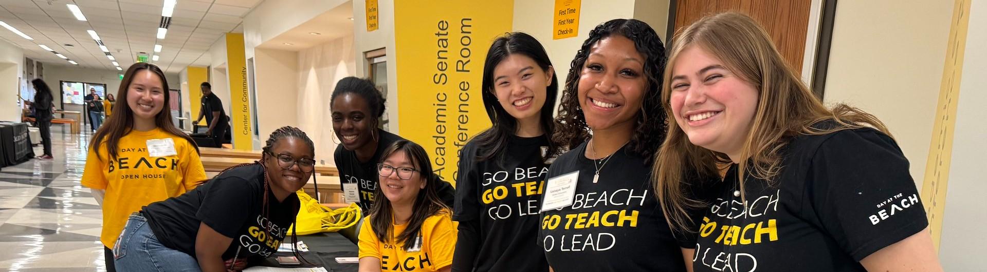 CED students pose at an event