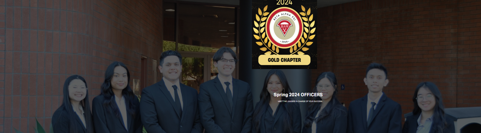 Gold Chaper Beta Alpha PSI 2024 officers CSULB COB