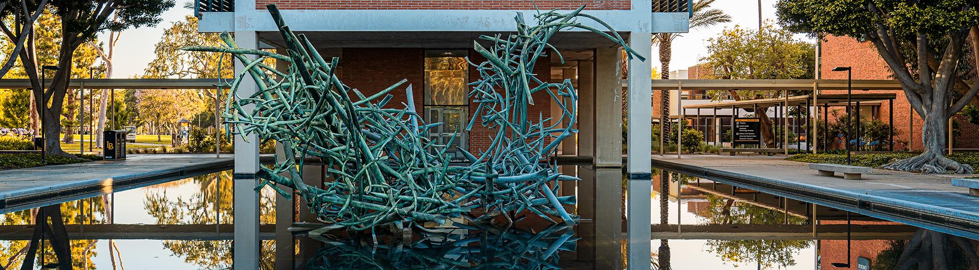 McIntosh Humanities Building and fountain