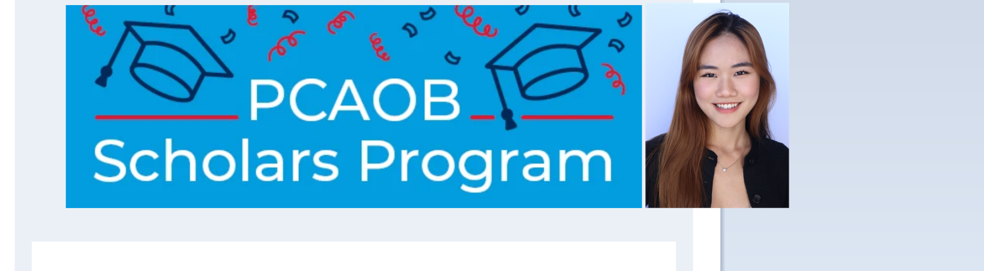 PCAOB Scholars Program Kayla Doan 