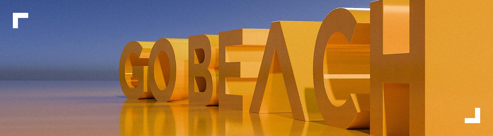 Go Beach Letters