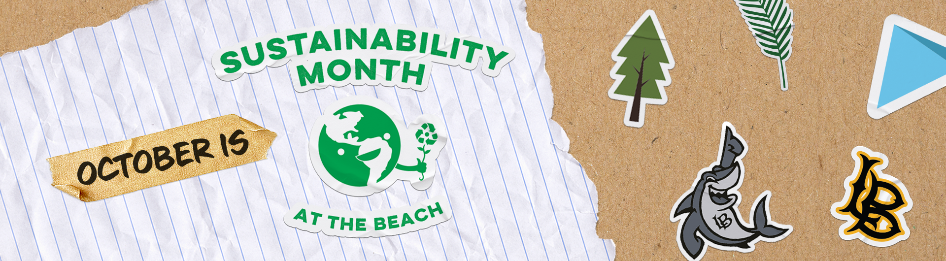Sustainability Month banner with images