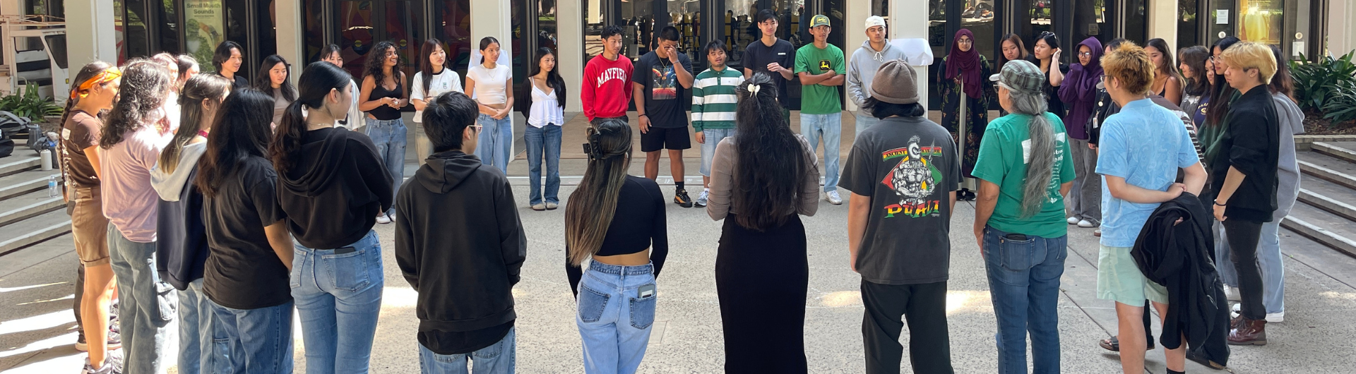 Group of AAPI students together after an art activity