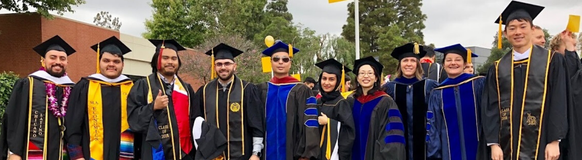 MA Econ Graduation students with Dr. Seiji Steimetz