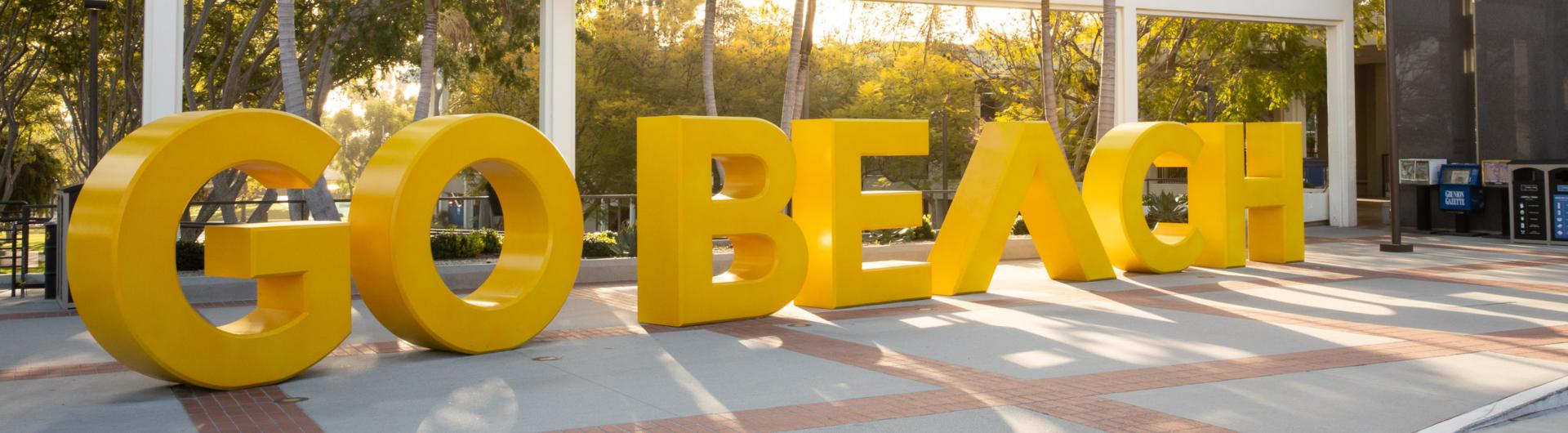Go Beach Sign