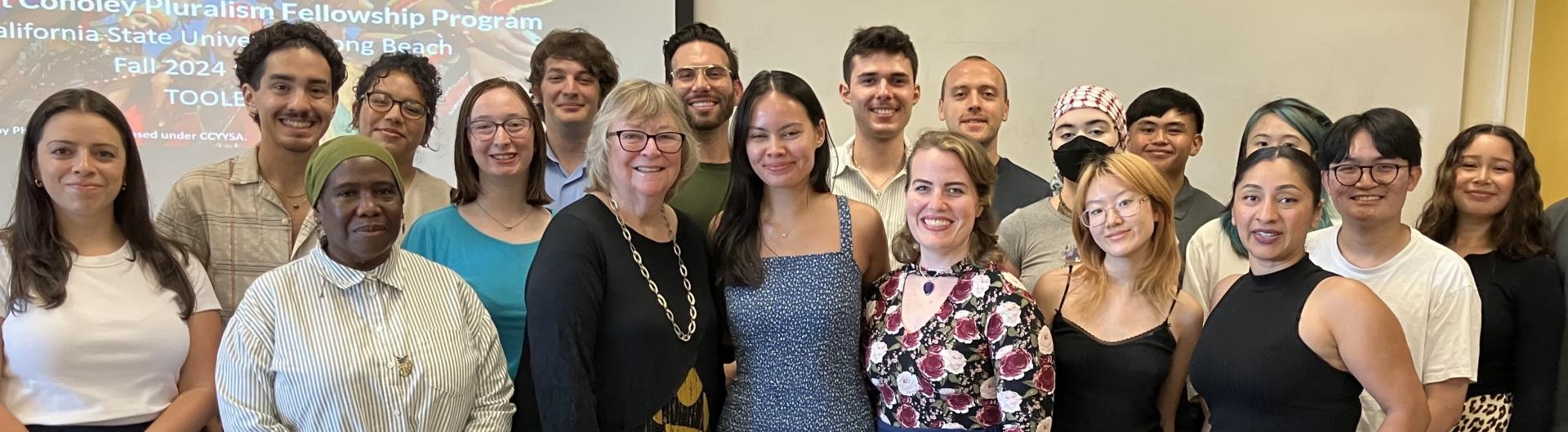 President Conoley visits the pluralism class