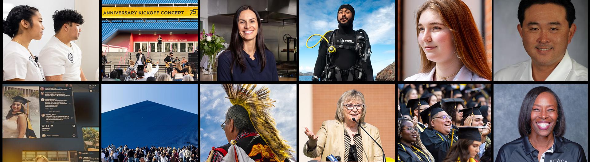 News Banner with Photos from 2024 Top Stories
