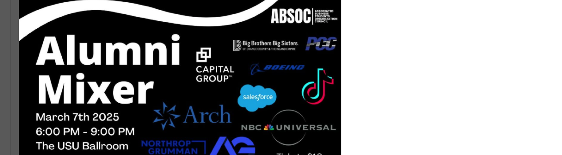 MArch 7 USU BALLROOM Alumni Mixer where you have the chance to meet and talk with alumni from CSULB