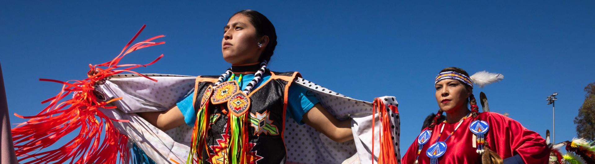 Native American dancers at CSULB Pow Wow 2025