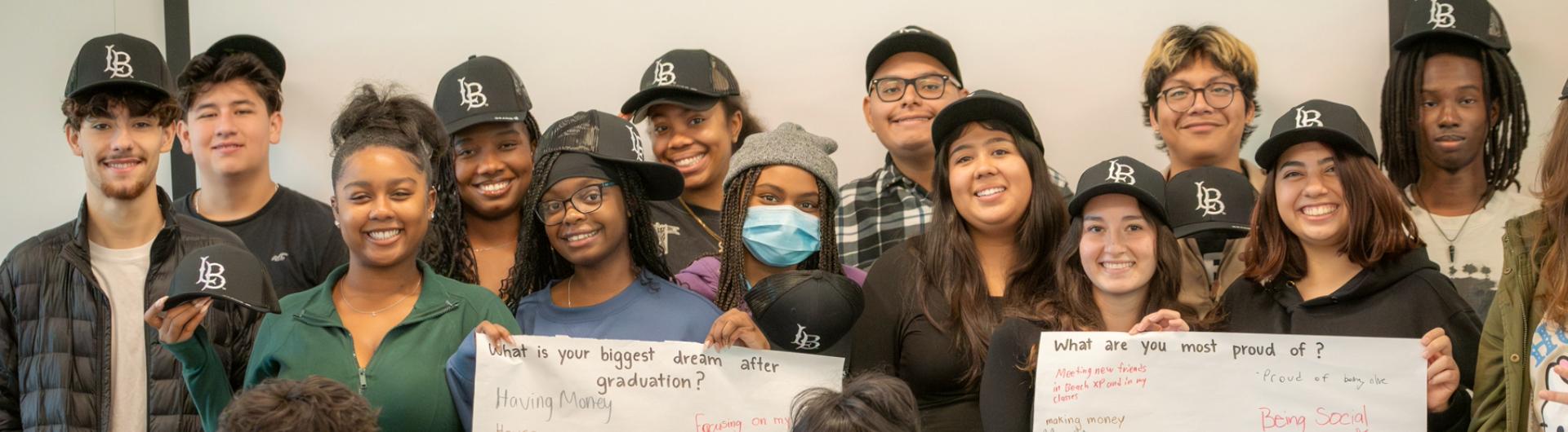 Students posing for picture