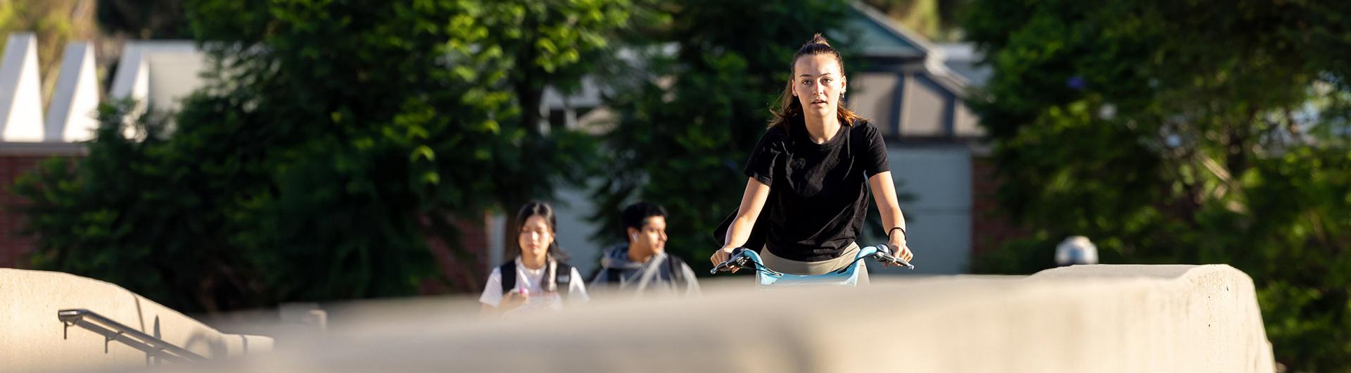 girl on a bike