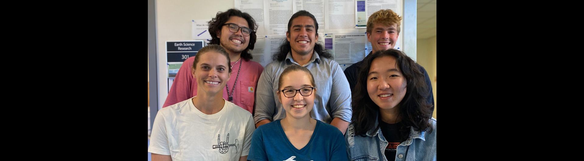 Alyssa Abbey and student researchers