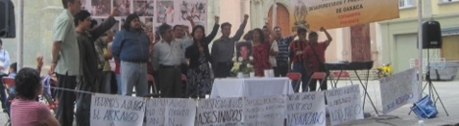 Teachers demanding justice at a protest