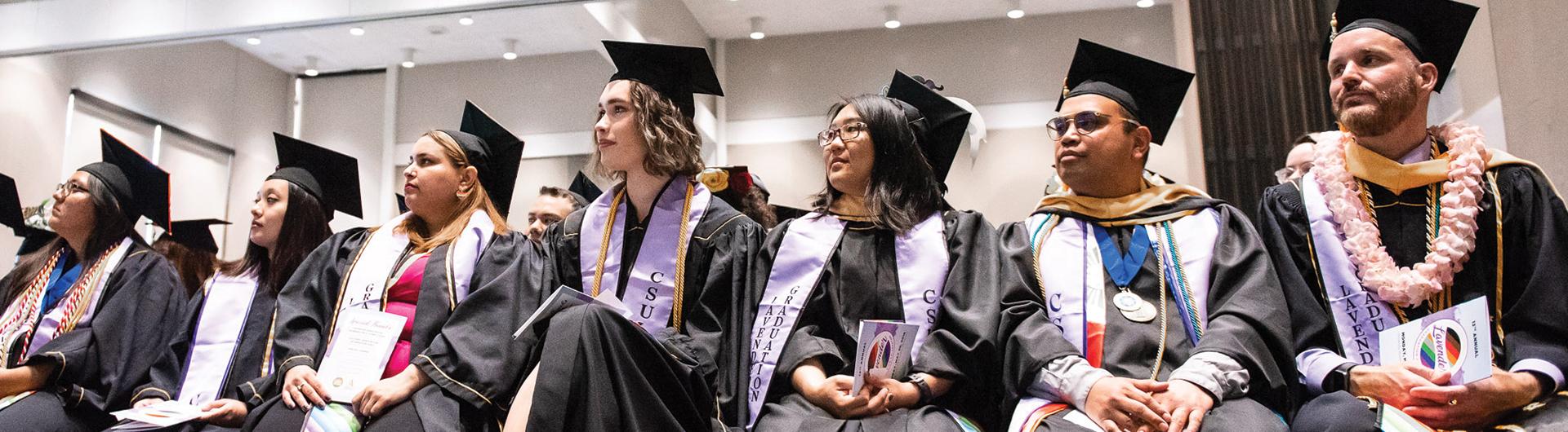 CSULB students at the Lavender graduation celebration