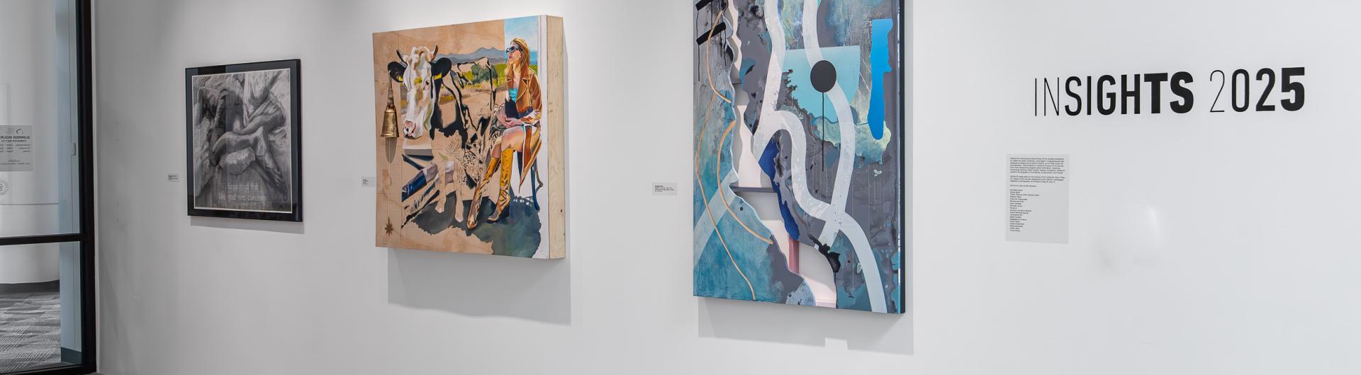 wide gallery shot of insights 2025 exhibition