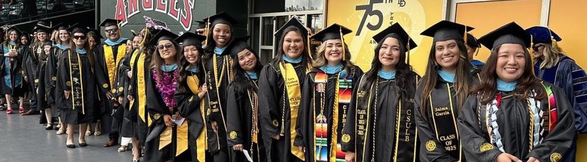 College of Education Graduates at Angel Stadium