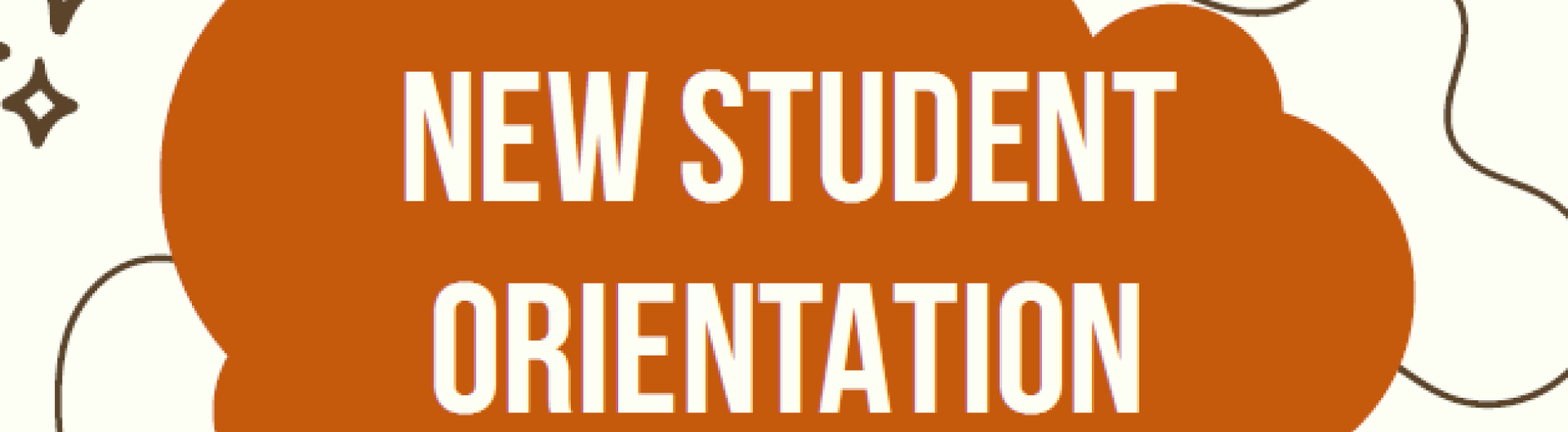 New student orientation banner